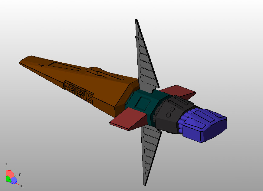 Talarian Observation Craft in scale 1_1400