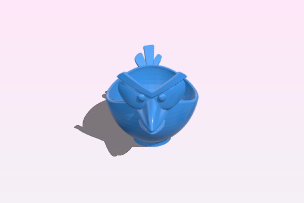 Angry Bird Egg Cup | 3d print model