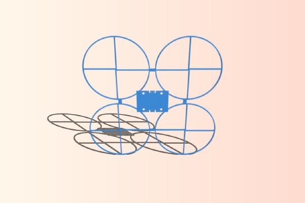 RC FPV Nanocopter and optional Dronesaver | 3d print model