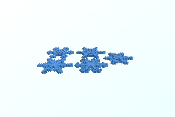 Tiny Snowflake Ornaments | 3d print model