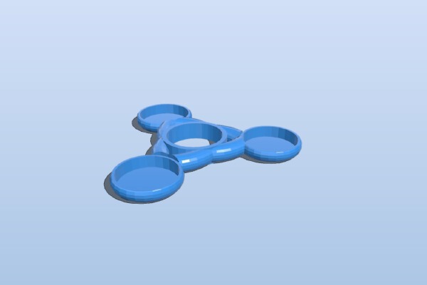 Celtic Nickle Weight Tri Spinner Normal Size | 3d print model