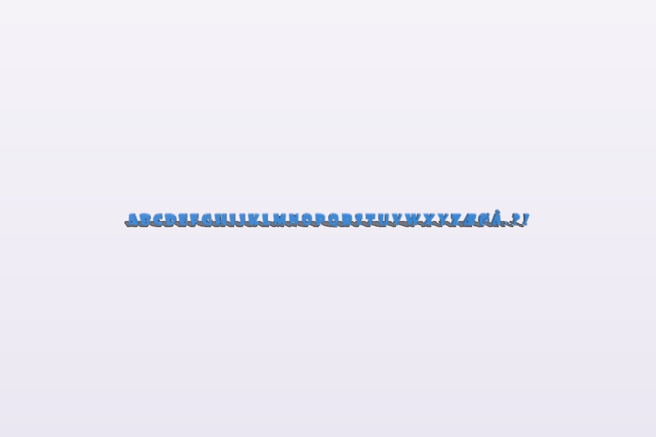 Font Showcard Gothic