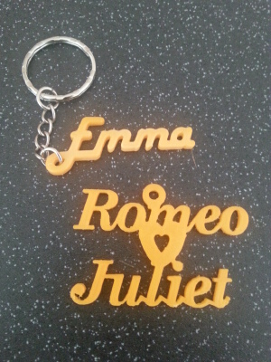Name Key rings | 3d print model