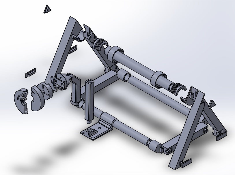 Spool Holder with 3 strand guide