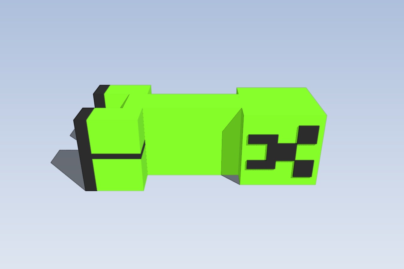 Minecraft creeper 2 colors