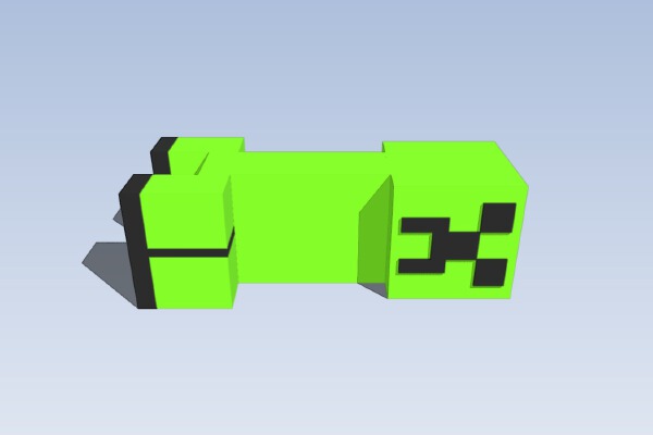 Minecraft creeper 2 colors | 3d print model
