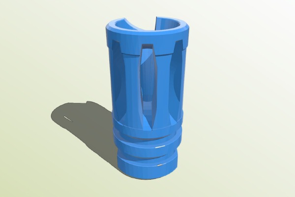 Airsoft KAC Flash Hider with Marking | 3d print model