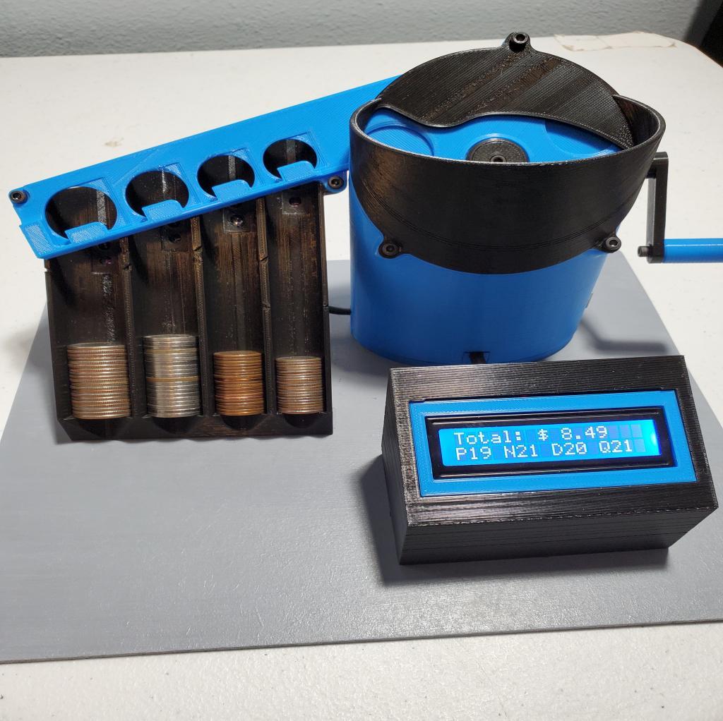 US Coin Sorter_Counter - Arduino - 3DPEA