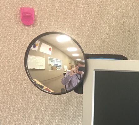 Computer Monitor Blind Spot Mirror | 3d print model