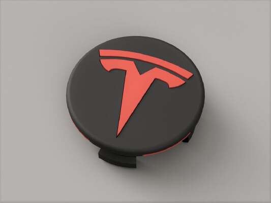 Tesla Model 3 Wheel Center Cap | 3d print model