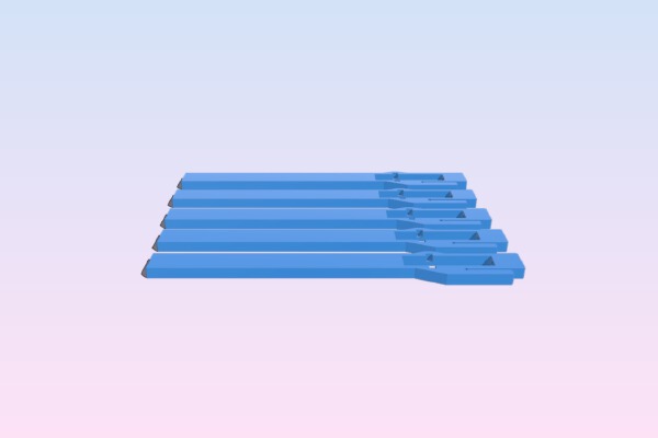 Replacement jacks for Early Music Shop Harpsichord from 1976 | 3d print model