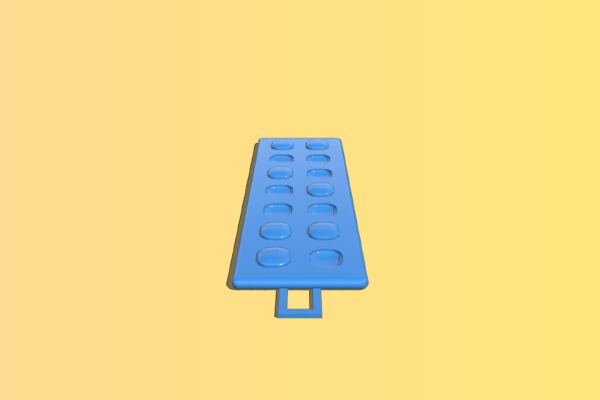 Customizable Binary Nametag | 3d print model