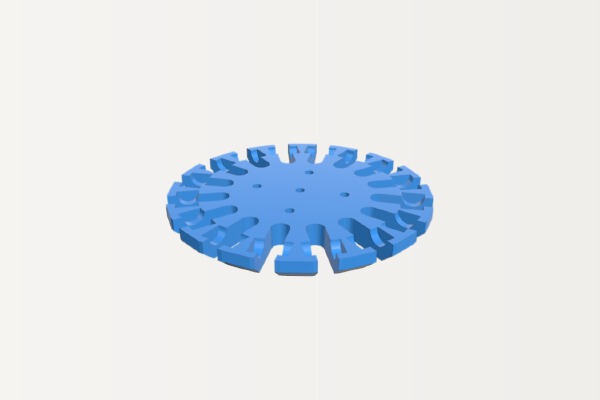 Omni Wheel with O-Rings | 3d print model