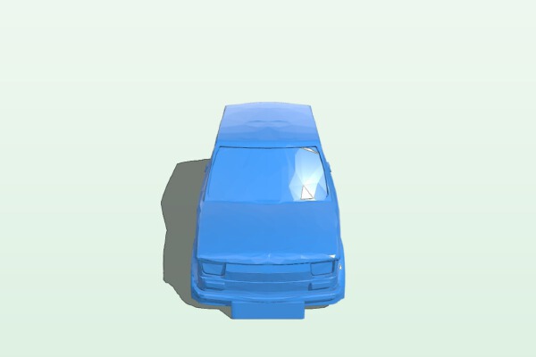 Fiat 126p aka Maluch - Turbo Racing Body Shell 1:76 Gen1 (READ DESCRIPTION) | 3d print model