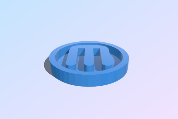 MakerBot Coin - OpenSCAD DXF Extrusion | 3d print model