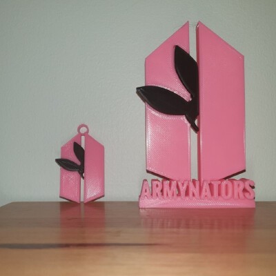 Armynator ornament and keychain set (BTS Ariana) | 3d print model