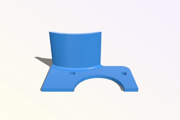 Bukobot X cable support bracket. | 3d print model