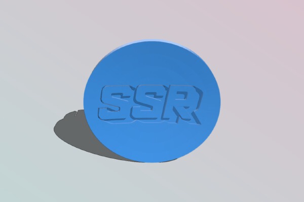 Wheel Center Cap (SSR and Blank) | 3d print model