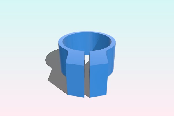 Bicycle Seat Post Light Mount Ring | 3d print model