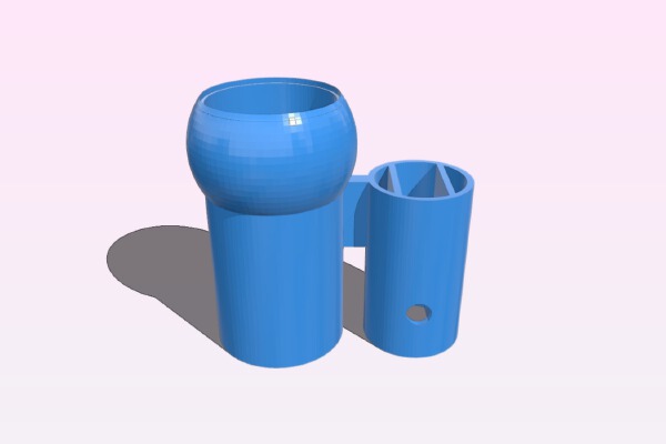 Full-flow pool vaccum attachment | 3d print model