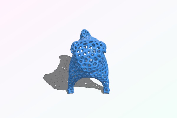 Dog pug voronoi | 3d print model