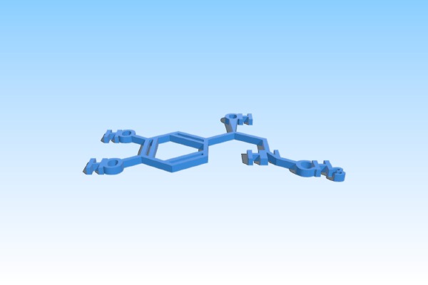 Adrenaline molecule | 3d print model