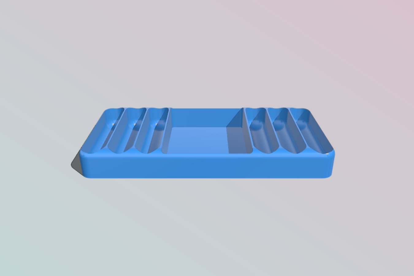 Dice and marble storage tray for board games (like Aggravation)