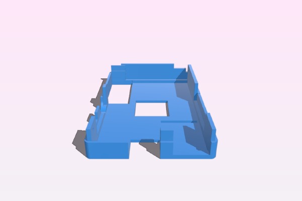 Raspberry Pi case with large gpio access, raspberry camera slot and cpu hole | 3d print model