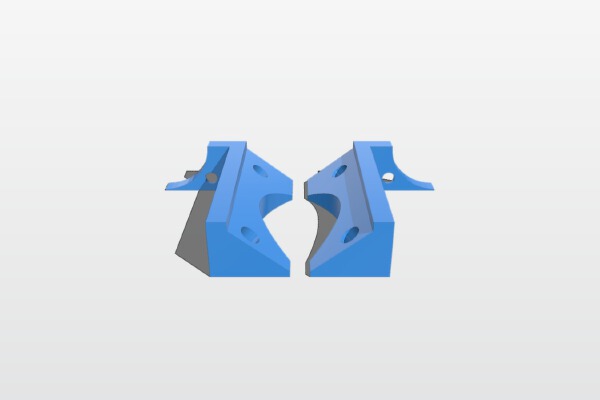 Printrbot Jr Fan Mounts | 3d print model