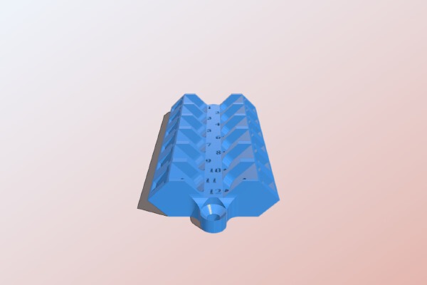 Low Voltage - Terminal Block - 12 post - 45 degree | 3d print model