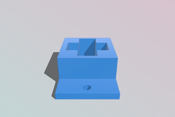 Bathroom Cabinet Drawer Slide Guide Bracket | 3d print model