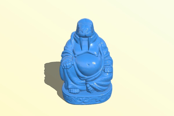 Walrus Buddha (Animal Collection) | 3d print model