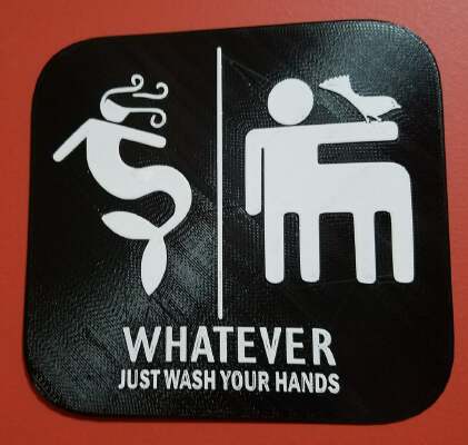 Whatever Just Wash Your Hands | 3d print model