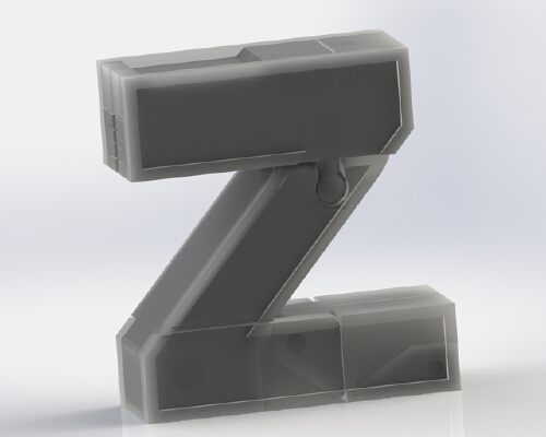 Alphabet Robot - Z | 3d print model