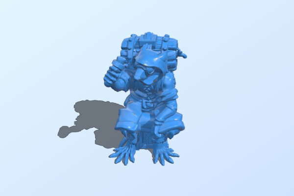 Ratkin ratfolk skaven alchemist | 3d print model