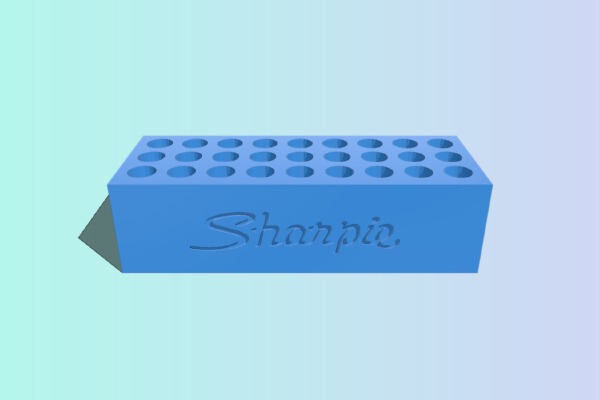 Sharpie Ultra Fine marker holder | 3d print model
