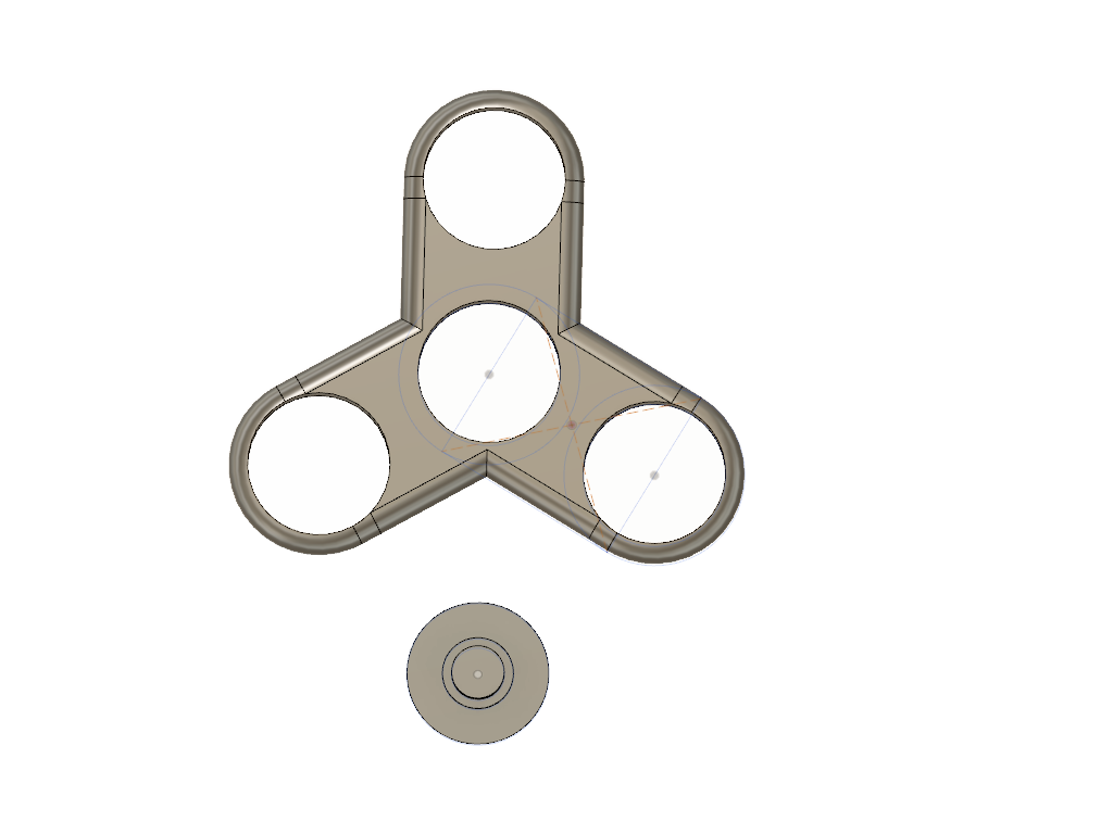 Simple Fidget Spinner - 608RS bearing