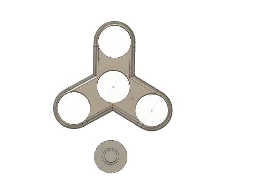 Simple Fidget Spinner - 608RS bearing | 3d print model