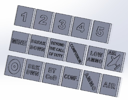 Battlegroup Chits and Orders (UPDATED: 4_28_2017) | 3d print model