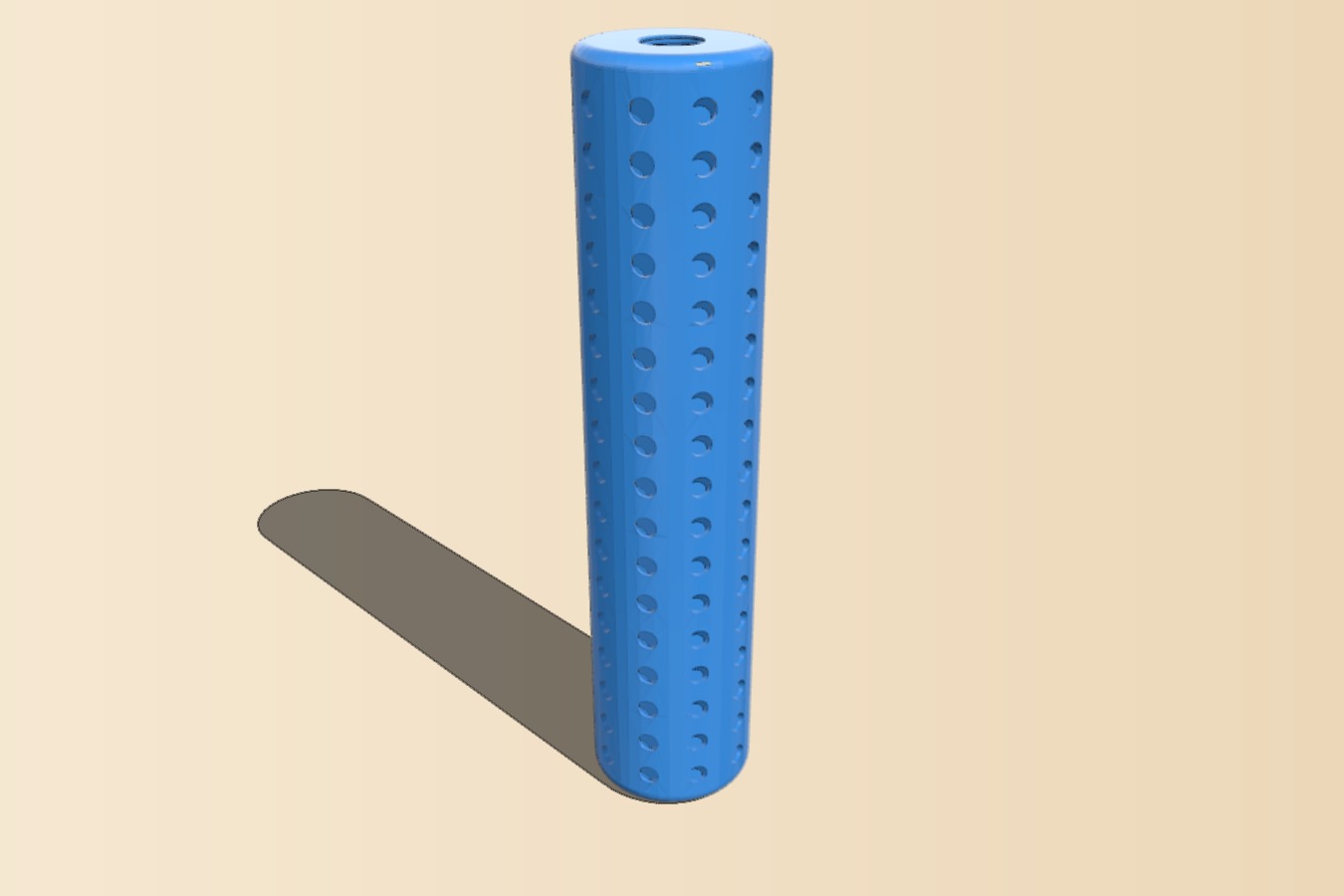 Airsoft silencer _ supressor with holes