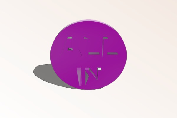 ALL-IN poker button | 3d print model