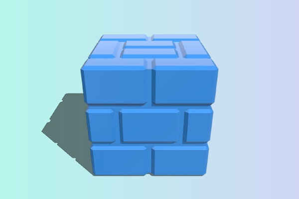Mario block piggy bank | 3d print model