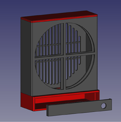 DeskTopFan (using a PC fan) | 3d print model