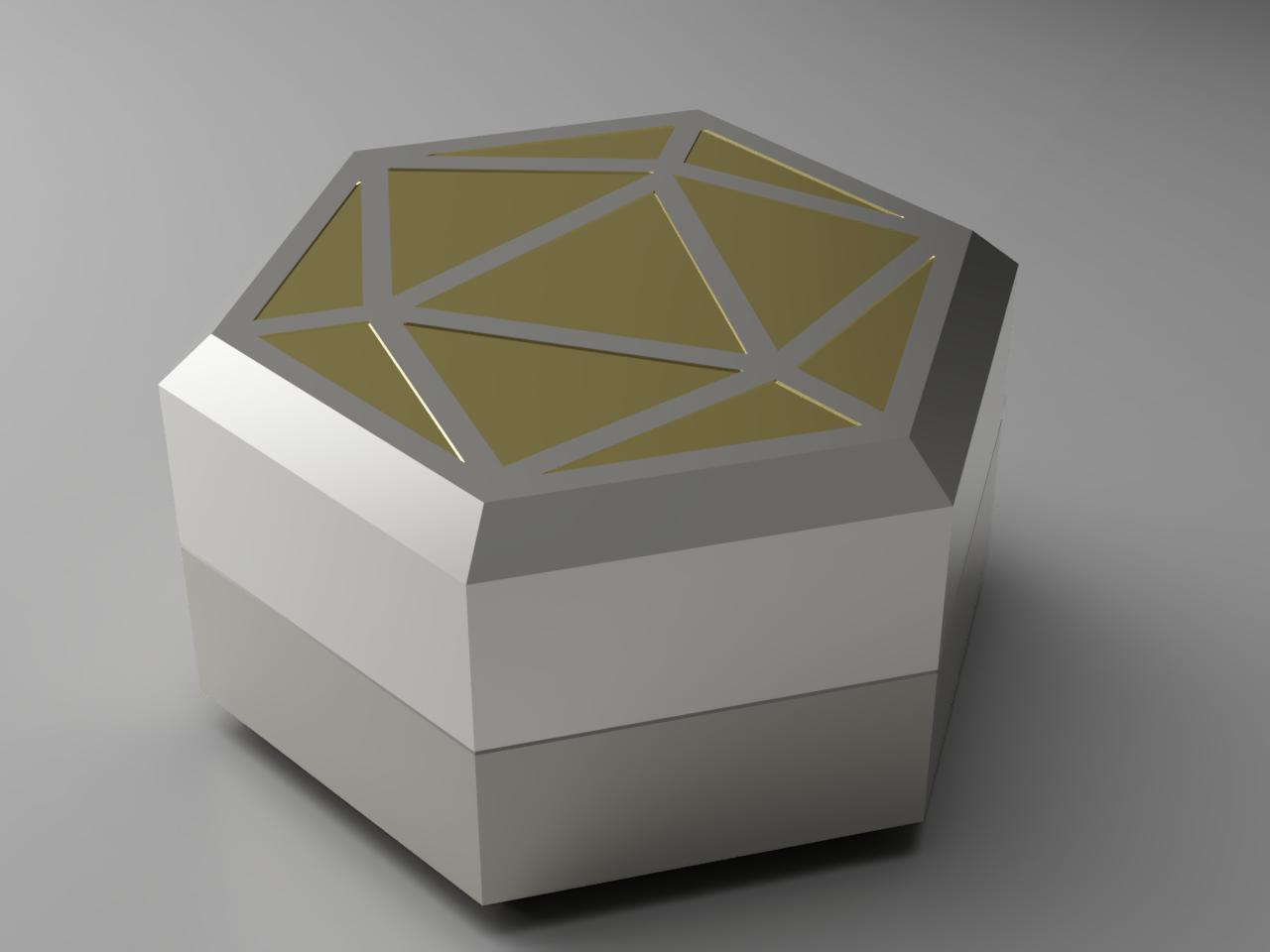 Customizable D20 Dice Box - Magnetic