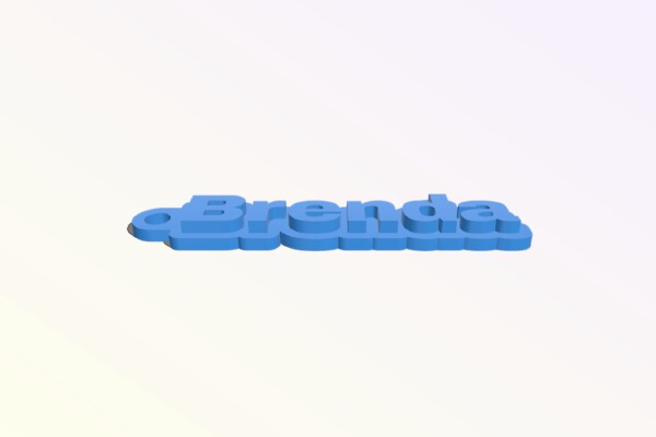 Brenda Keychain | 3d print model
