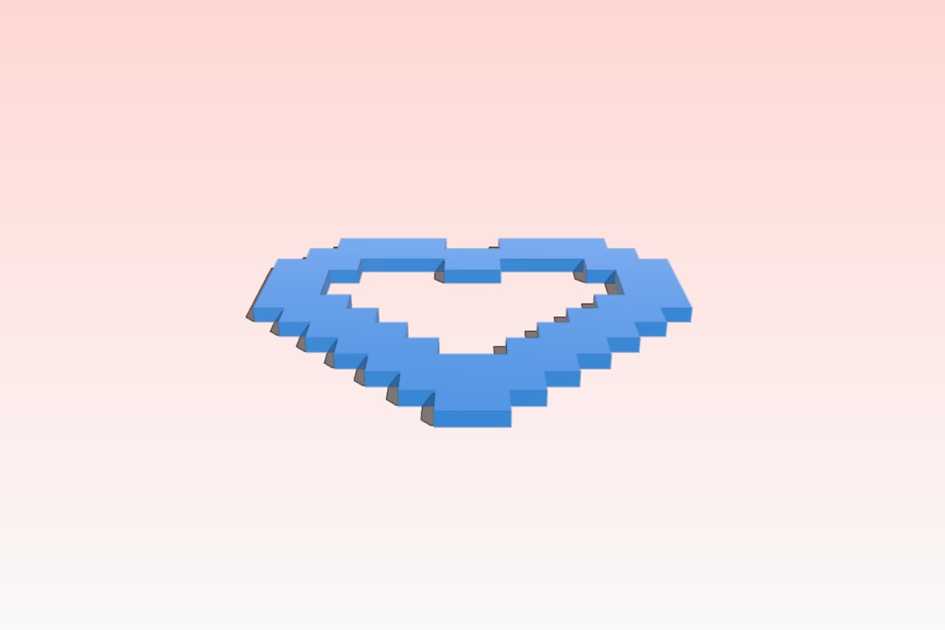 Pixel Heart Necklace