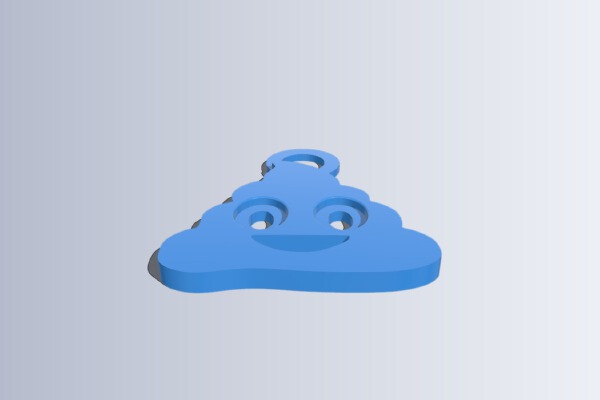 Emoji Poop keychain | 3d print model