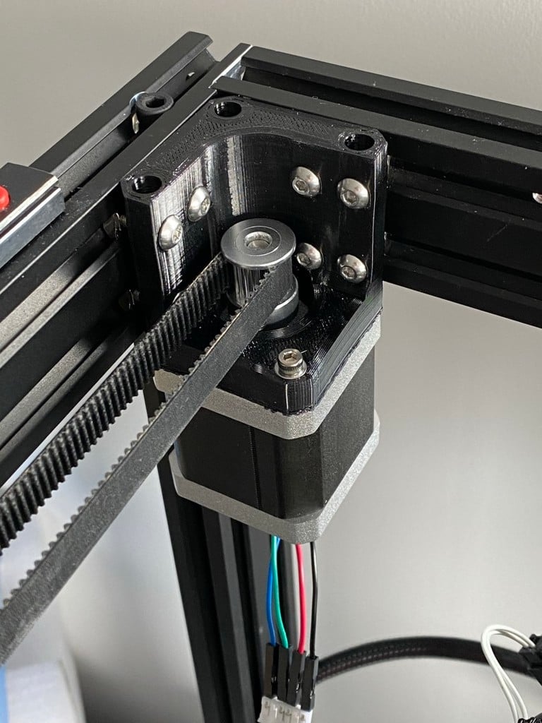 Ender 6 bracket for Nema17 for lower vibration (TPU)