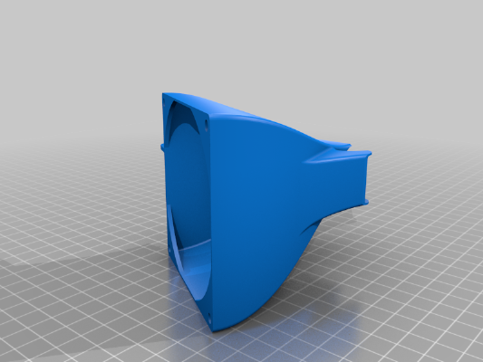 K8200 80mm Fan duct for E3D V6 | 3d print model