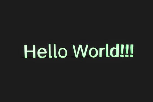 Hello World!!! | 3d print model